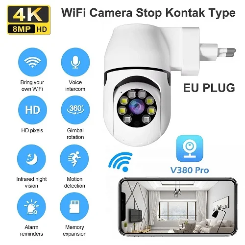 wifi kamera sa utičnicom za struju HD 8MP