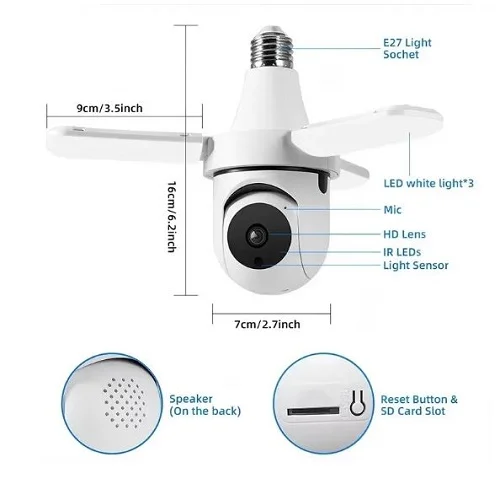 wifi ptz kamera sijalica