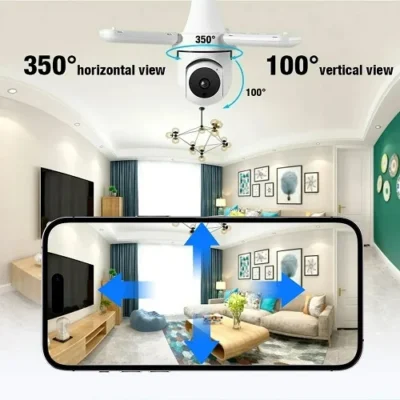 wifi kamera sijalica sa led osvetljenjem wifi kamera sijalica rotirajuća