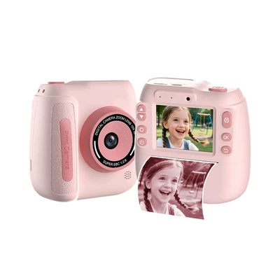 Fotoaparat za decu sa štampačem rozi X320 fotoaparat za decu sa štampačem slika x320 model