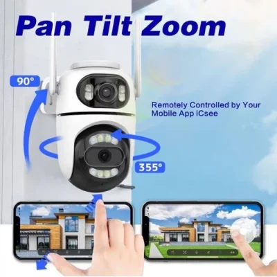 Kamera PTZ rotirajuća sa dva sočiva Pan tilt zoom kamera