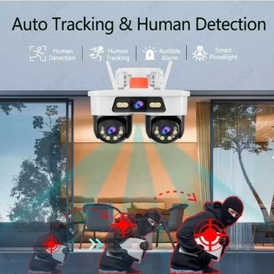 kamera sa dva rotirajuća sočiva bežična wifi kamera jortan sa tri sočiva