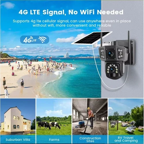 wifi kamera PTZ rotirajuća solarna