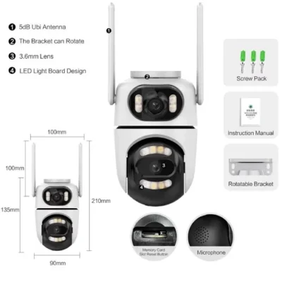 wifi PTZ kamera sa C ulazom za napajanje wifi bežična kamera