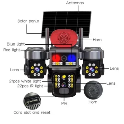 Q2 4G kamera sa solarnim panelom