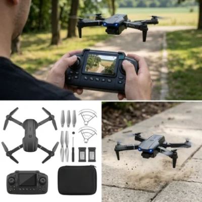 Dron E99 Max sa ekranom – direktan prenos uživo