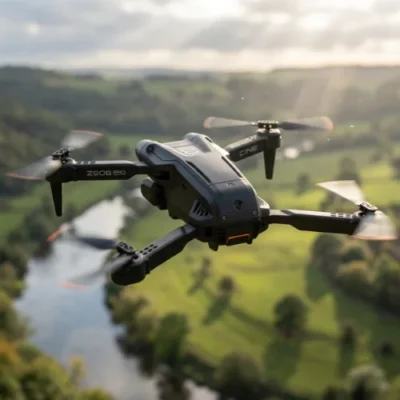 dron-z908-pro-sa-dve-kamere-i-senzorima-za-prepreke-3 Donja strana drona Z908 pro sa senzorima i drugom kamerom