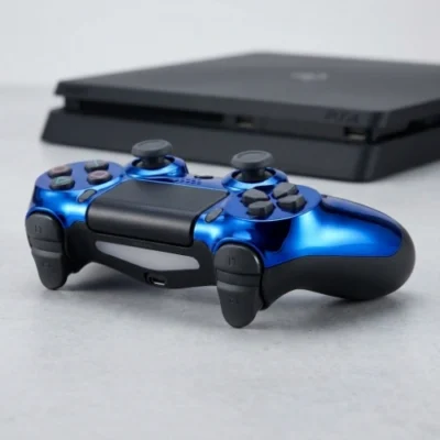 Džojstik za PS4 plavi metalik bežični kontroler