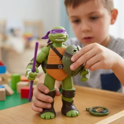 Akciona figura TMNT Mikelanđelo detaljan prikaz zglobova