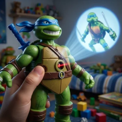 Leonardo Nindža kornjača sa ugrađenim projektorom (15cm)