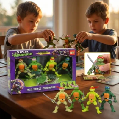 Pojedinačne figure nindža kornjača sa pokretnim rukama i nogama u boji