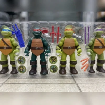 Nindža kornjače set od 4 figurice sa oružjem izbliza