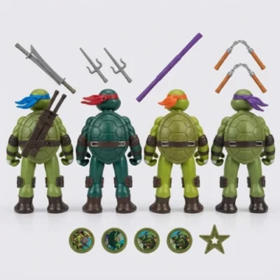 Nindža kornjače set od 4 figurice sa oružjem (12cm)