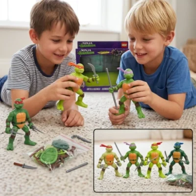 Nindža kornjače set od četri figure sa oružijem 10cm