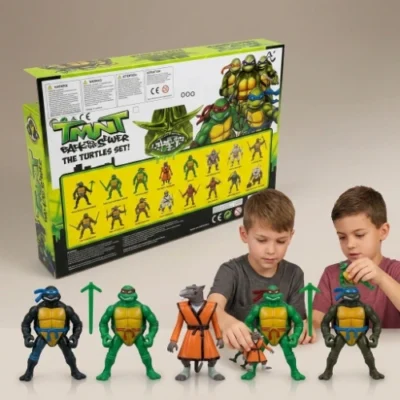 Nindža kornjače set figurica sa učiteljem Splinterom