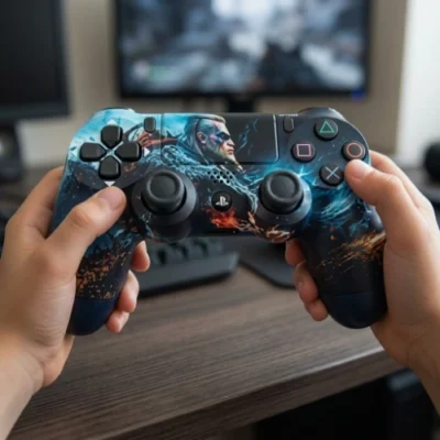 ps4-bezicni-dzojstik-geralt-of-rivia-stil-witcher-dizajn-3 Pakovanje i izgled Geralt of Rivia stila PS4 džojstika