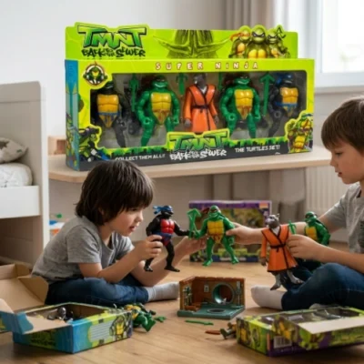 Nindža kornjače set figurica sa učiteljem Splinterom