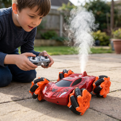 Spiderman auto sa dim efektom i rotacijom 360°