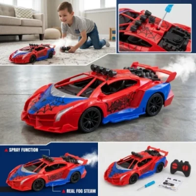 Spiderman auto na daljinsko upravljanje sa dimom