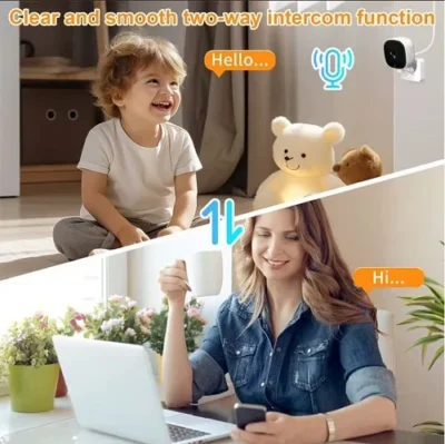 x7-1080p-kucna-i-bebi-wifi-kamera Detaljan prikaz prednje strane X7 WiFi kamere.