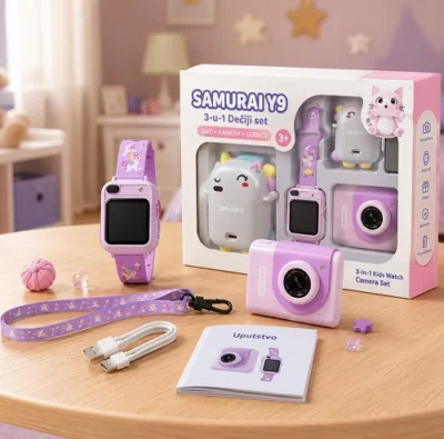 Fotoaparat za decu 3 in 1 set fotoaparat za decu
